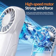 Portable Handheld Fan, Ultra-Light Personal Mini Electric Fan, Rechargeable, Quiet, High Wind Speed, Suitable For Students And Outdoor Use - Handheld - View 6