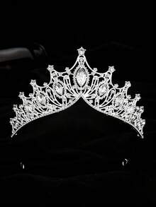 Elegant GCGIGUI Alloy Princess Crown, Suitable For Women's Wedding, Party, And Performance Hair Accessories - Silver - View 11