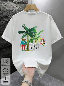 Áo thun cổ tròn tay ngắn unisex mùa hè, phong cách đường phố giản dị, kiểu dáng Y2K đơn giản và vui nhộn, đa năng cho trang phục hàng ngày, thoải mái và thoáng khí, thiết kế 100% cotton nguyên chất. Hàng mới về mùa hè 2026: Áo thun nam cotton nguyên chất, áo thun xuân/hè, áo trắng, áo thun nam in họa tiết thời trang, áo in họa tiết, áo cotton, áo thun chất lượng cao, phong cách retro, phong cách preppy, phong cách thành thị, phong cách Gen Z, phong cách Millennial, phong cách Y2K, phong cách Punk, phong cách rách, phong cách tối giản, phong cách đơn giản, phong cách thường ngày, phong cách nghỉ mát, họa tiết in vui nhộn, phong cách đồng quê, trang phục đi xem hòa nhạc đồng quê, thời trang bãi biển. - Trắng 7 - Xem 4