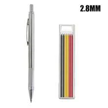 Pensil Mekanik Padat Kreatif 2.8MM untuk Tukang Kayu, Isi Ulang 2.8mm, Pensil Kayu, Alat Penanda untuk Arsitektur dan Konstruksi - Beraneka warna - View 11