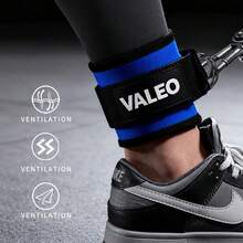 1pc Rubber Ankle Strap For Gym, D-Ring Ankle Cuff For Cable Machine, Breathable Adjustable Leg Training Strap For Hip Abductors, Strength Workout Gear For Fitness Enthusiasts - Multicolor - View 3