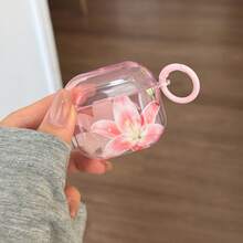 Bộ ốp tai nghe hình hoa ly hồng trong suốt thời trang, sáng tạo kèm vòng treo, tương thích với ốp Apple Pro2/ Pro Case/ 4 Case/ 3 Case/ 2 Case, ốp tai nghe tối giản, ốp tai nghe Apple, ốp tai nghe mùa xuân/hè, quà tặng sinh nhật/lễ hội. Vui lòng tháo lớp màng bảo vệ trước khi sử dụng. - Hồng - Xem 10
