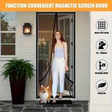 1pc Magnetic Screen Door Curtain - Heavy Duty Anti-Mosquito Net With Self-Sealing Technology, Easy Installation Without Tools, Suitable For All Seasons, Bedroom, Living Room. Prevents Mosquitoes From Entering Bedroom In Summer - Magnetic Door Curtain - View 6