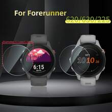 Bộ 4 miếng dán bảo vệ màn hình - Độ cứng 9H, Chống trầy xước, Màn hình siêu rõ nét, Lớp phủ chống bám vân tay, Phủ toàn màn hình, Không bọt khí, Chất liệu kính cường lực, Bảo vệ đồng hồ thông minh khỏi trầy xước và hao mòn, Trong suốt, Phù hợp với Forerunner 620/630/225, Lý tưởng cho những người đam mê công nghệ và yêu thích thể thao ngoài trời. - 4 chiếc, trong suốt - Xem 5