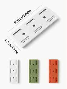 Self-Adhesive No-Drill Power Outlet Holder - Easy Installation, Wall-Mounted Cable Organizer, Suitable For Desktops And Home Offices, Desktop Cable Holder, Multi-Function Hook - Multicolor - View 8