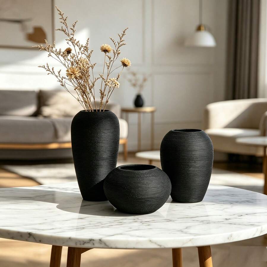Vaso De Cerâmica Ornamental De Arte Criativa Moderna Nórdica Para Decoração De Sala De Estar Em Casa, Disposição De Flores, Exibição Em Armário Da Tv