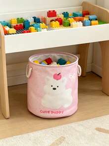 OBOVAY 1 Stück große Kapazität Spielzeug Aufbewahrungskorb, zusammenklappbarer Wäschekorb, für Schlafzimmer Accessoires, Kinderzimmer Dekoration, Schlafzimmer Dekoration, Raumdekoration, Neugeborenen Grundausstattung - Verschiedenfarbig - Übersicht 2
