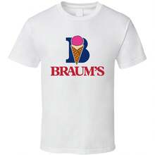 Braums Ice Cream Snack Food Logo T Shirt - Putih - View 1