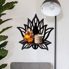 Hohes Holz-Schmetterling Kristall Aufbewahrungsregal, minimalistisches Dekor für Zuhause und Hotel - 1PC - Übersicht 6