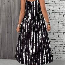 Plus Size Women Floral Print Casual Vacation Daily Wear Slip Dress Women Maxi Dresses Women Sundresses Women Sun Dress Women's Summer Dresses Women's Summer Outfits - Café integral - Ver 3
