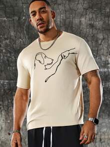 Men's T-Shirts For Spring And Summer - 黑色 - 查看 8