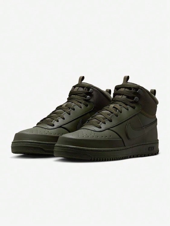 Giày thể thao cao cổ phong cách retro NIKE COURT VISION MID WNTR dành cho nam, mã sản phẩm DR7882-300 - Màu xanh lá cây đậm - Xem 1