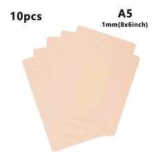 5/10/20pcs Blank 6"X8" 1mm Thick Tattoo Practice Skin Set, Suitable For Tattooing And Microblading - Apricot - View 11