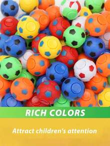20 piezas/paquete - Minipelotas de fútbol, recuerdos de fiesta de fútbol, recompensas para el aula escolar, rellenos para fiestas de cumpleaños, premios para cajas del tesoro, suministros para fiestas, juguetes de fútbol giratorios, adecuados como pelotas de escritorio aleatorias, regalos de fiesta de fútbol, rellenos para bolsas de regalo, pelotas de fútbol giratorias, perfectas para pequeños regalos, colores aleatorios - Fisget spinner de fútbol - Ver 4