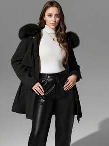 Risissida Women's Autumn Casual Jacket - Lightweight, Pocket Design, Comfortable For Daily Wear - Black - View 3