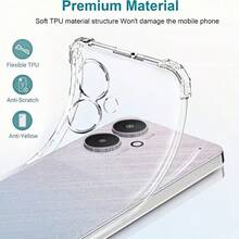 Transparent Shockproof Phone Case. Compatible With Redmi, Honor, Galaxy, Transsion, And Other Phone Models. - Clear - View 11