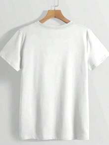 EARL Printed T-Shirt - Fashionable Top With A Round Neck And Loose Fit, Perfect For Everyday Wear, Camping, Concerts, Hip-Hop, Rock And Rap Events - Casual Short-Sleeved Round Neck T-Shirt - Lightweight And Breathable For Your Spring And Summer Wardrobe. - 白色 - 查看 2