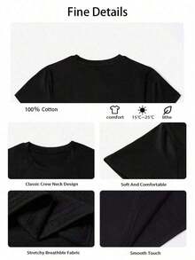 Top de verano estilo Y2K, camiseta suave 100% algodón puro, linda y divertida, cómoda, de manga corta con estampado, diseño retro religioso y artístico, ilustraciones florales circulares en tonos cálidos combinadas con el estampado de letras de dibujos animados "He Is Risen He Is Not Here" de la cruz. Adecuado para diversas ocasiones, se puede regalar en días festivos, cumpleaños y festivales de música. Casual, versátil y cómodo, es adecuado para vacaciones en la playa, sencillo y elegante, y es ideal para que mujeres y niñas lo usen a diario. SVOL - Negro - Ver 2