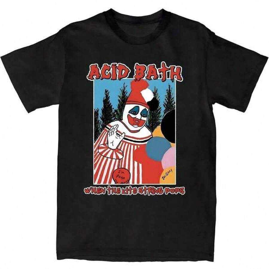 2026 Summer New Acid Bath T-Shirt When Kite Line S Sludge Heavy Metal Hate Eyes Men's Short Svblusas para mujer,blusas casuales para dama,tops,, mujer premium,y2k,playeras de mujer curvy,ofertas y liquidaciones ropa mujer,playeras deportivas para mujer,,playeras de hombre, mujer,blusas>elegante SE8B - Negro - Ver 1