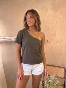 Women Tops - Chocolate Brown - View 2