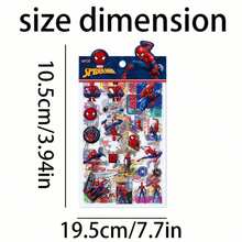 Marvel 4pcs/Set Spider Man And Avengers Stickers, Suitable For Laptops, Water Bottles, Skateboards, Guitars - Perfect For Birthday Parties, Party Decorations | Cartoon Character Stickers | Durable Stickers - Multicolor - View 7