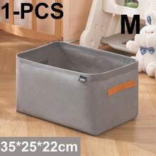 1/2pcs Foldable Fabric Storage Box With Divider, Large Capacity Wardrobe Organizer For Underwear, Socks, Clothes, Sturdy Steel Frame Storage Box For Closet, Non-Woven Drawer Storage Box For Bedroom - Multicolor - View 7