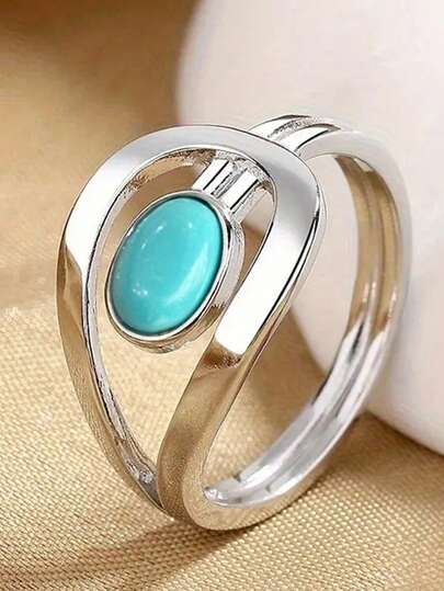1 pieza Anillo minimalista, adecuado para decoración diaria, joyería de fiesta o regalo de cumpleaños para adolescentes