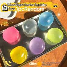 Pelota antiestrés de aceite de coco, de textura suave, divertida y fácil de moldear, mantiene la elasticidad, regalo ideal para cumpleaños, Navidad, Halloween, Pascua y diversas ocasiones - Multicolor - Ver 15