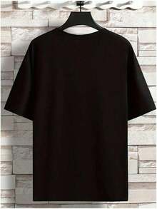 Fun T-Shirt With Angry And Disgusted Black Doll Face Emojis, Perfect For Men, Women, And Couples. Stylish Urban Short-Sleeved T-Shirts, Ideal For Casual Summer Wear-A Must-Have For Fashion Lovers. Summer Clothing For Women. - 黑色 - 查看 2