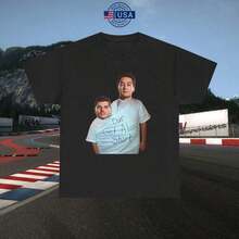 Funny George Russell &   Crash Unisex T-Shirt - Perfect Gift For  Racing Fans - Black - View 7