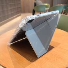 适用于 iPad 11 代的保护套，A16 双面图案，高透明亚克力背板，全方位保护，带笔槽，磁吸式闭合，Y 型折叠支架。也适用于 iPad 10 代保护套，9 英寸/10.2 英寸，8 英寸/10.2 英寸。此外，还适用于 iPad Air 11 平板电脑保护套，Air11(M3)、Air11(M2)、Air11(M4)、Pro 11（第二代/第三代/第四代）。 - 無色 - 查看 10