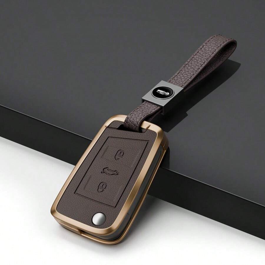 Ốp bảo vệ chìa khóa xe hơi bằng hợp kim kẽm cho các dòng xe VW MQB Golf VII Golf7 Polo Tiguan Touran Octavia Fabia Seat - vòng đeo tay - Xem 1