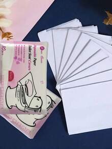 10/1pc Disposable Flushable Paper Toilet Seat Cover, Portable Toilet Sticker Suitable For Airplane, Travel, Public Restroom And Camping, Quickly , Hygienic And Convenient, Bathroom Decor For Autumn - Multicolor - View 5