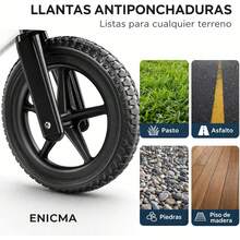 Bicicleta de Equilibrio para Niños 2 a 5 Años, Bici sin Pedales Ajustable con Asiento y Manubrio, Marco Resistente, Llantas EVA Antipinchaduras, Balance Bike Infantil Ligera Unisex - 1 - Ver 5