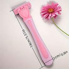 Essential For Delicate Ladies, 3-Layer Stainless Steel Blade Razor, Anti-Slip Handle Design, Smooth Body Hair Removal, Bikini & Full Body Application,Very Suitable For Women'S Hair Removal, It Is An Essential Tool For Daily Shaving And Hair Removal - Multicolor - View 3