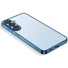 【限定人気爆売れアイテム】Galaxy S26  ケース クリア スマホケース 透明 薄型 ソフト TPU 耐衝撃 メッキ加工 ストラップホール付き 軽量 - ブルー - チェックする 3