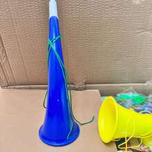 4pcs Football Match Cheering Fan Horns, Plastic Toy Horns (Random Color) - View 2