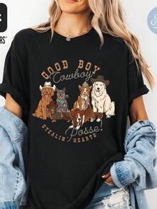 Women T-Shirts - Black - View 6