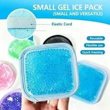 1pc Square Reusable Ice Pack, Face, Hand, Foot Cold Compress, Soft Gel Bead Cooling Pad, Suitable For Home, Gym, Travel, Daily Cooling Essential - Multicolor - View 6