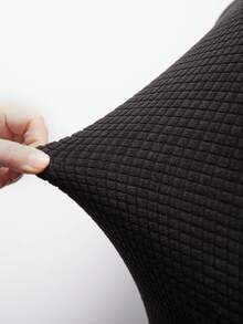 Simple Chair Cover Universal Home Hollowed-Out Chair Cover Set With One-Piece Design - Black - View 7