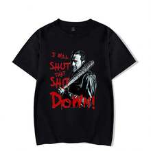 Nueva camiseta de The Walking Dead, fresca de verano, manga corta, unisex, moda holgada. - Negro - Ver 1