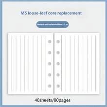 1pc M5 Loose Leaf Refill, 6 Page Formats, Planner Inserts Suitable For Loose Leaf Notebooks, Daily/Weekly Schedule Pages Fit Pocket Planners, Replacement Inserts For Journals, Time Management Memo For Students & Office, Travel Stationery - Inner Pages - View 19