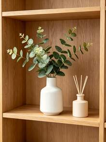 1/10/20 pezzi Foglie di eucalipto artificiali, rami di eucalipto finti, foglie di albero dei soldi finte, piante verdi artificiali, forniture per profumo da sposa, regalo di San Valentino, compleanno, festa di nascità, decorazione fai-da-te per il giardinaggio domestico - Eucalipto a rami corti - Visualizzare 1