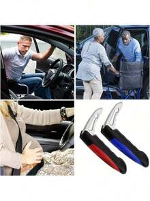 Multifunctional Car Door Assist Handle With Window Breaker Tool, Constructed Of Aluminum Alloy & ABS, Mobility Grab Support For Elderly, Pregnant Users And Drivers, Practical Gift Choice For Parents - Multicolor - View 7