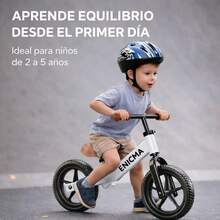 Bicicleta de Equilibrio para Niños 2 a 5 Años, Bici sin Pedales Ajustable con Asiento y Manubrio, Marco Resistente, Llantas EVA Antipinchaduras, Balance Bike Infantil Ligera Unisex - 1 - Ver 3