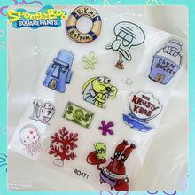 SpongeBob SquarePants 2pcs/1pc Cute & Fun Cartoon Stickers, Suitable For Smartphone, Room Decor, Laptop, Water Bottle, Bumper, Skateboard, Phone Case And Back To School Decoration. Multipurpose Decorative Stickers For Various Scenarios, Scratch-Resistant (Random Style) - Multicolor - View 5