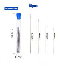 18pcs Big Eye Needle Set, New Household Hand Sewing Needles - Multicolor - View 11