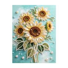 5pcs Diamond Painting Kit - Sunflowers, DIY Art, Home Decor Gift, 17x22cm - View 9