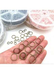 【600个不锈钢开口连接环 - 用于DIY珠宝制作、项链、手链、小型企业用品的开口连接环 - 易于使用、用途广泛且经久耐用】 - 彩色 - 查看 5
