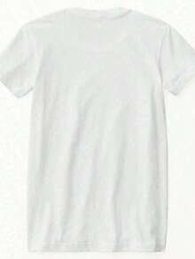 Camiseta de Algodón con Estampado THAT para Mujer - Camiseta Casual de Manga Corta con Cuello Redondo y Letras Geométricas Atrevidas, Transpirable y Suave, Blanca, para Atuendos Casuales de Primavera/Verano, Camiseta de Verano, Material Semitransparente, Ropa de Vacaciones para Mujer FJIKplayeras de mujer - Blanco - Ver 3